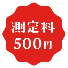 測定料500円