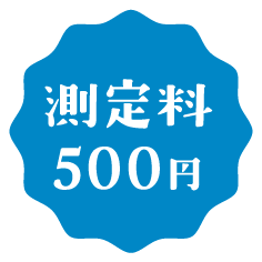 測定料500円